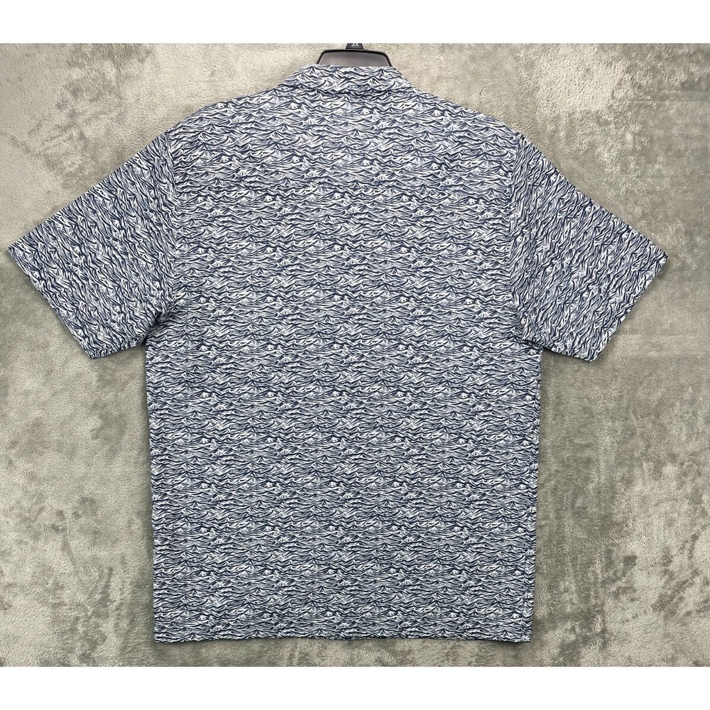 NWOT Costa Del Mar Men's Shirt XXL Navy Deep Sea Print Polyester Vented Fishing - Picture 5 of 6